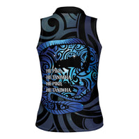 Tuna Eel New Zealand Matariki Women Sleeveless Polo Shirt He Piko He Taniwha Maori Pattern