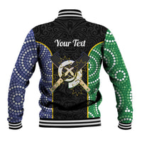 Personalised South Sea Islanders National Recognition Day Baseball Jacket Australia Aboriginal Vanuatu Pig Tusk LT14 - Polynesian Pride