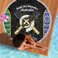 South Sea Islanders National Recognition Day Beach Blanket Australia Aboriginal Vanuatu Pig Tusk LT14 - Polynesian Pride