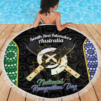 South Sea Islanders National Recognition Day Beach Blanket Australia Aboriginal Vanuatu Pig Tusk LT14 - Polynesian Pride