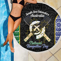 South Sea Islanders National Recognition Day Beach Blanket Australia Aboriginal Vanuatu Pig Tusk LT14 - Polynesian Pride