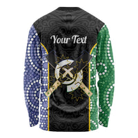 Personalised South Sea Islanders National Recognition Day Long Sleeve Shirt Australia Aboriginal Vanuatu Pig Tusk LT14 - Polynesian Pride
