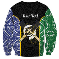 Personalised South Sea Islanders National Recognition Day Sweatshirt Australia Aboriginal Vanuatu Pig Tusk LT14 - Polynesian Pride