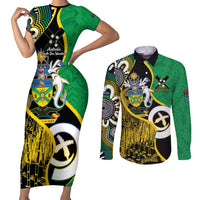 Australian South Sea Islanders National Recognition Day Couples Matching Short Sleeve Bodycon Dress and Long Sleeve Button Shirt Solomon Islands And Vanuatu Culture
