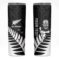 New Zealand Silver Fern Rugby Skinny Tumbler All Black Go Champions Maori Pattern LT14