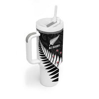 New Zealand Silver Fern Rugby Tumbler With Handle All Black Go Champions Maori Pattern LT14