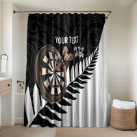 Personalised New Zealand Darts Bathroom Set Silver Fern Aotearoa Maori Pattern - Polynesian Pride