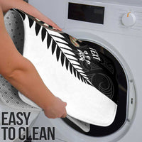 Personalised New Zealand Darts Bathroom Set Silver Fern Aotearoa Maori Pattern - Polynesian Pride