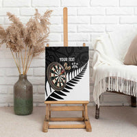 Personalised New Zealand Darts Canvas Wall Art Silver Fern Aotearoa Maori Pattern LT14 - Polynesian Pride