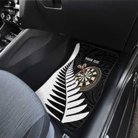 Personalised New Zealand Darts Car Mats Silver Fern Aotearoa Maori Pattern LT14 - Polynesian Pride