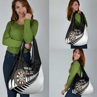 Personalised New Zealand Darts Grocery Bag Silver Fern Aotearoa Maori Pattern LT14 - Polynesian Pride