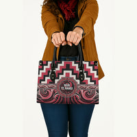 Aotearoa Ngai Te Rangi Leather Bag Maori Iwi Poutama Puhoro Tattoo LT14 - Polynesian Pride