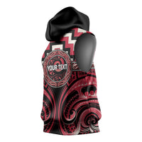 Aotearoa Ngai Te Rangi Personalised Sleeveless Hoodie Maori Iwi Poutama Puhoro Tattoo LT14 - Polynesian Pride