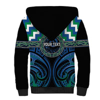 Aotearoa Ngati Ranginui Personalised Sherpa Hoodie Maori Iwi Poutama Puhoro Tattoo LT14 - Polynesian Pride