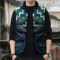 Aotearoa Ngati Ranginui Personalised Sleeveless Puffer Jacket Maori Iwi Poutama Puhoro Tattoo LT14 - Polynesian Pride