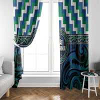 Aotearoa Ngati Ranginui Window Curtain Maori Iwi Poutama Puhoro Tattoo LT14 - Polynesian Pride