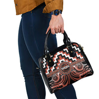 Aotearoa Tapuika Shoulder Handbag Maori Iwi Poutama Puhoro Tattoo LT14 - Polynesian Pride