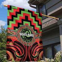 Aotearoa Ngati Maru Garden Flag Maori Iwi Poutama Puhoro Tattoo LT14 - Polynesian Pride