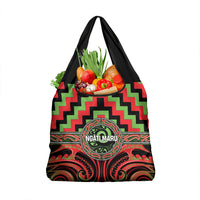 Aotearoa Ngati Maru Grocery Bag Maori Iwi Poutama Puhoro Tattoo LT14 1-pack One Size Red - Polynesian Pride