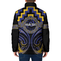 Aotearoa Ngati Raukawa Personalised Padded Jacket Maori Iwi Poutama Puhoro Tattoo LT14 - Polynesian Pride