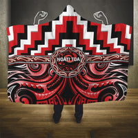 Aotearoa Ngati Toa Hooded Blanket Maori Iwi Poutama Puhoro Tattoo LT14 - Polynesian Pride