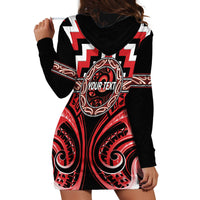Aotearoa Ngati Toa Personalised Hoodie Dress Maori Iwi Poutama Puhoro Tattoo LT14 - Polynesian Pride