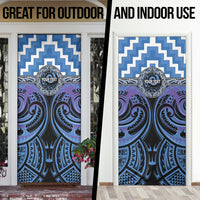 Aotearoa Ngaruahine Personalised Door Cover Maori Iwi Poutama Puhoro Tattoo LT14 - Polynesian Pride
