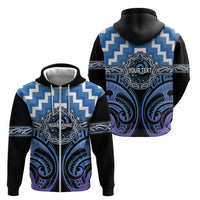 Aotearoa Ngaruahine Personalised Zip Hoodie Maori Iwi Poutama Puhoro Tattoo LT14 - Polynesian Pride