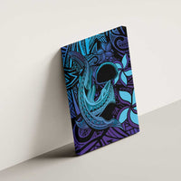 Nukuoro Atoll Canvas Wall Art Polynesian Shark Tattoo Purple Gradient Vibes LT14 - Polynesian Pride