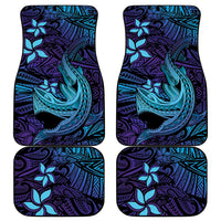 Nukuoro Atoll Car Mats Polynesian Shark Tattoo Purple Gradient Vibes LT14 - Polynesian Pride