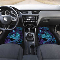 Nukuoro Atoll Car Mats Polynesian Shark Tattoo Purple Gradient Vibes LT14 Set 2pcs - Front Purple - Polynesian Pride