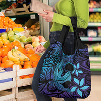 Nukuoro Atoll Grocery Bag Polynesian Shark Tattoo Purple Gradient Vibes LT14 - Polynesian Pride