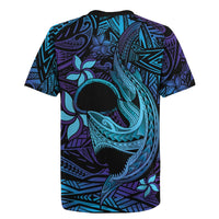 Nukuoro Atoll Rugby Jersey Polynesian Shark Tattoo Purple Gradient Vibes LT14 - Polynesian Pride