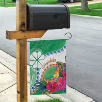 Marshall Islands Kwajalein Atoll Garden Flag Curves Polynesian Mix Tropical Flowers