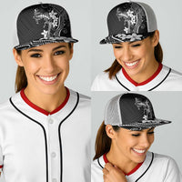 Black Hawaii Baseball Net Cap Hammerhead Shark Tattoo Curve Polynesian LT14 - Polynesian Pride