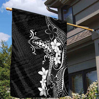 Black Hawaii Garden Flag Hammerhead Shark Tattoo Curve Polynesian - Polynesian Pride