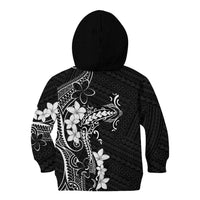 Black Hawaii Kid Hoodie Hammerhead Shark Tattoo Curve Polynesian LT14 - Polynesian Pride