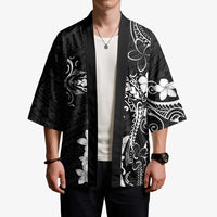 Black Hawaii Kimono Hammerhead Shark Tattoo Curve Polynesian LT14 - Polynesian Pride