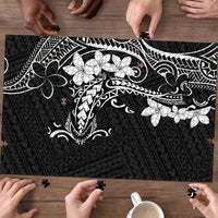 Black Hawaii Puzzle Hammerhead Shark Tattoo Curve Polynesian LT14 - Polynesian Pride