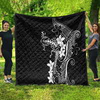 Black Hawaii Quilt Hammerhead Shark Tattoo Curve Polynesian - Polynesian Pride