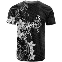 Black Hawaii T Shirt Hammerhead Shark Tattoo Curve Polynesian - Polynesian Pride