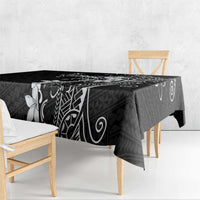 Black Hawaii Tablecloth Hammerhead Shark Tattoo Curve Polynesian LT14 - Polynesian Pride