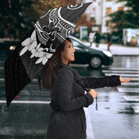 Black Hawaii Umbrella Hammerhead Shark Tattoo Curve Polynesian LT14 - Polynesian Pride