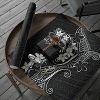 Black Hawaii Wrapping Paper Hammerhead Shark Tattoo Curve Polynesian LT14 - Polynesian Pride