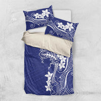 Blue Hawaii Bedding Set Hammerhead Shark Tattoo Curve Polynesian - Polynesian Pride