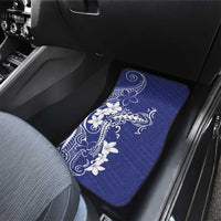 Blue Hawaii Car Mats Hammerhead Shark Tattoo Curve Polynesian - Polynesian Pride