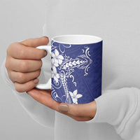 Blue Hawaii Ceramic Mug Hammerhead Shark Tattoo Curve Polynesian LT14 - Polynesian Pride