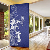 Blue Hawaii Door Cover Hammerhead Shark Tattoo Curve Polynesian LT14 - Polynesian Pride