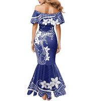 Blue Hawaii Mermaid Dress Hammerhead Shark Tattoo Curve Polynesian - Polynesian Pride