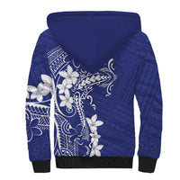 Blue Hawaii Sherpa Hoodie Hammerhead Shark Tattoo Curve Polynesian LT14 - Polynesian Pride